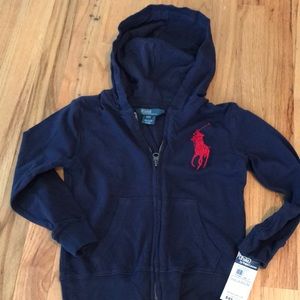 Boys Ralph Lauren French terry hoodie size 4t